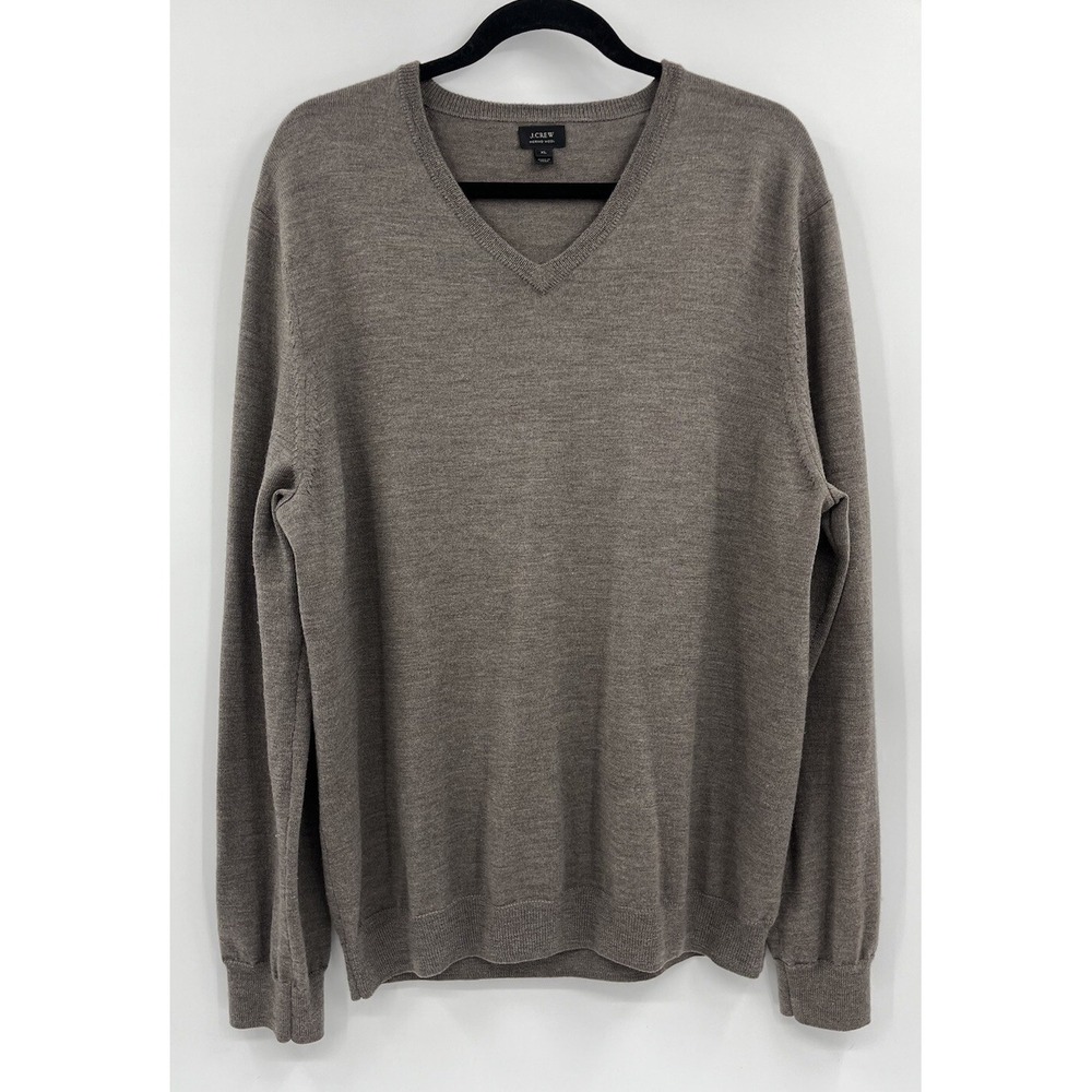 J Crew Mens Sweater Lightweight 100% Merino Wool Size XL